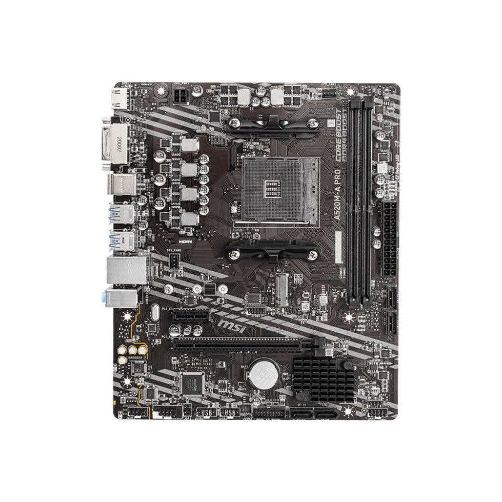 MSI MSI A520M-A PRO - moderkort - micro ATX - Socket AM4 - AMD A520