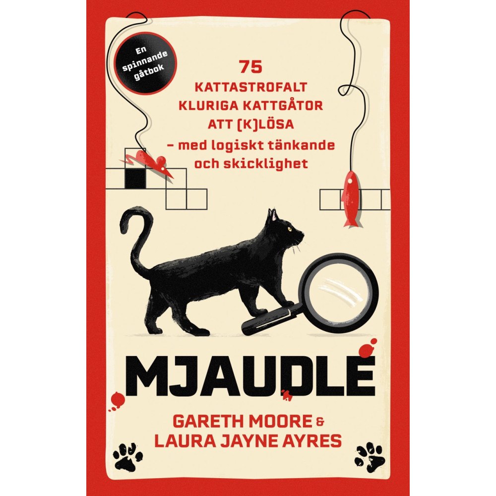 Gareth Moore Mjaudle : 75 kattastrofalt kluriga kattgåtor att (k)lösa (bok, danskt band)