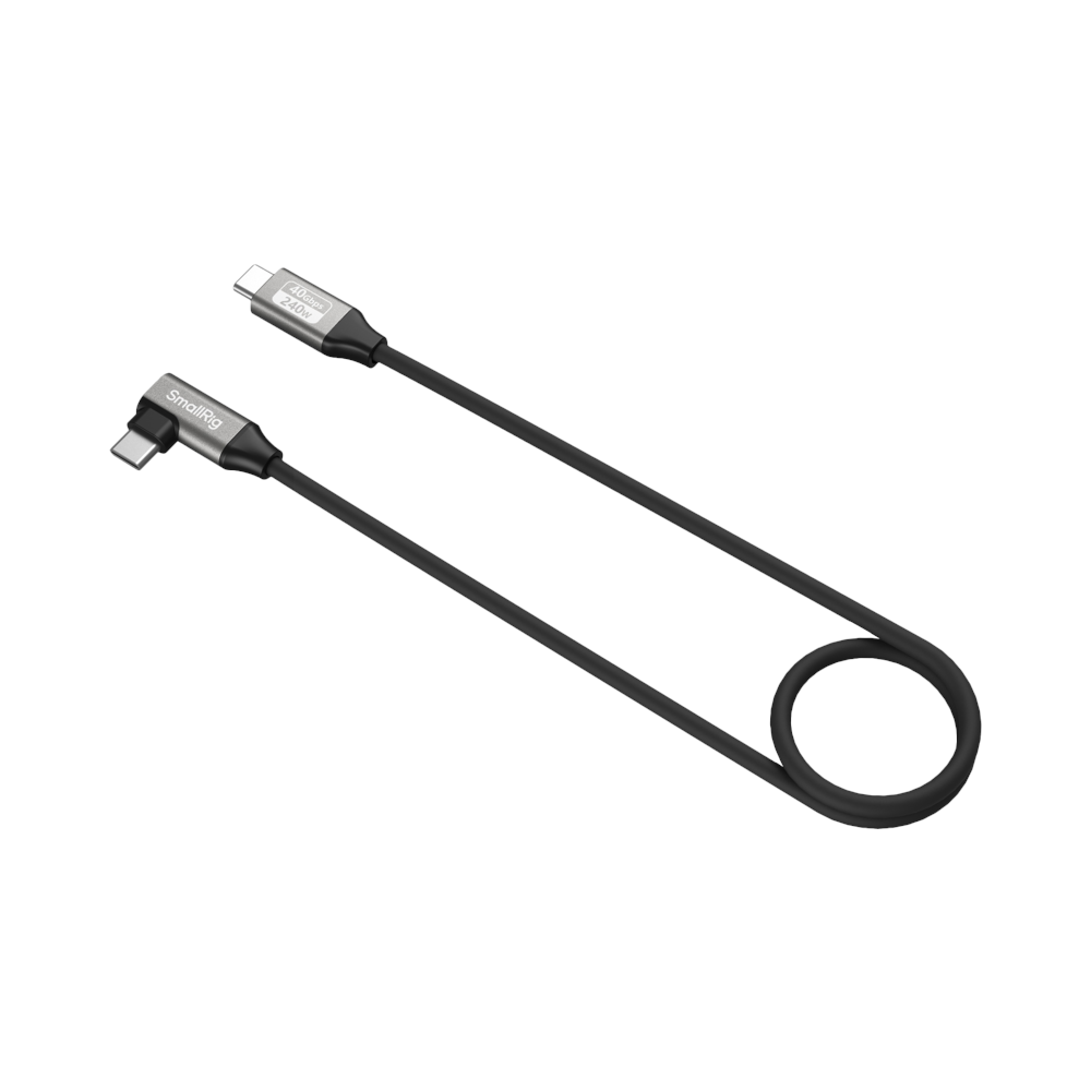 SMALLRIG SmallRig 5076 USB-C Data Cable (Straight to Angled, 60cm (40Gbps + 240W + 8K)