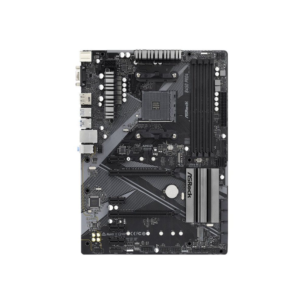 ASRock ASRock B450 Pro4 R2.0 - moderkort - ATX - Socket AM4 - AMD B450