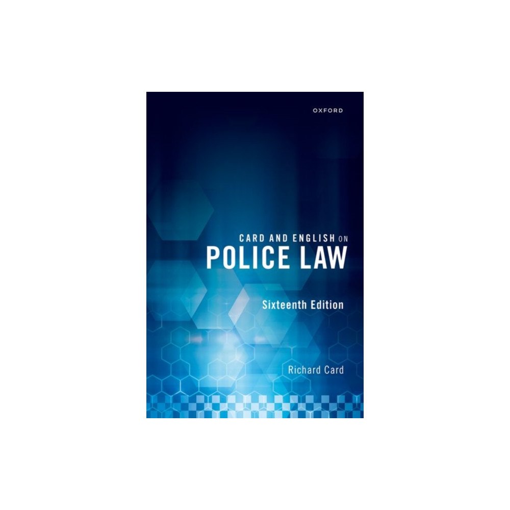 Oxford University Press Card and English on Police Law (häftad, eng)