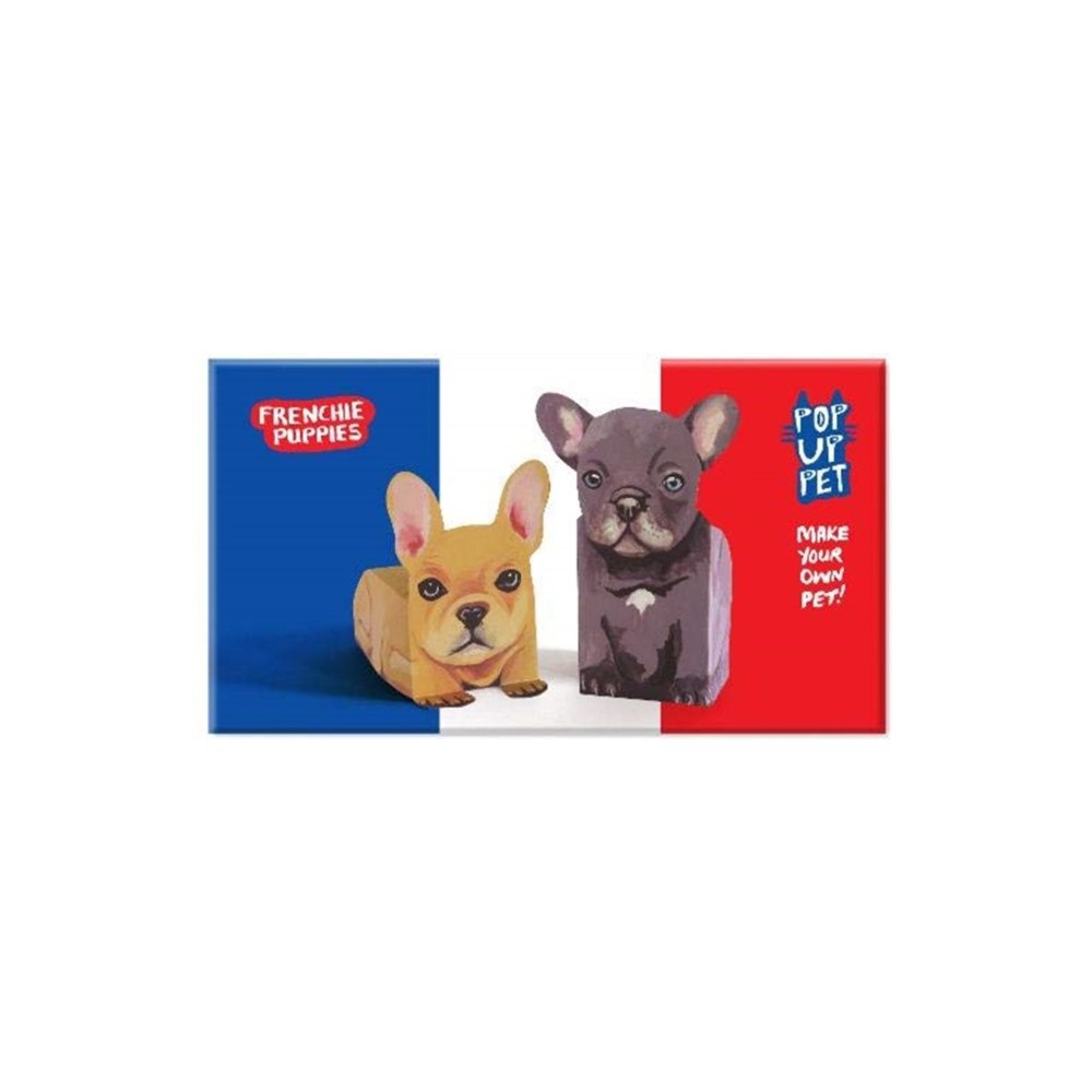 Now & Then Press Pop Up Pet Frenchie Puppies