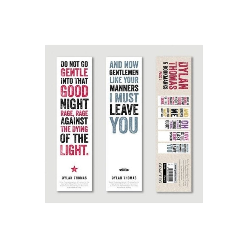 Graffeg Limited Dylan Thomas Bookmarks Pack 1