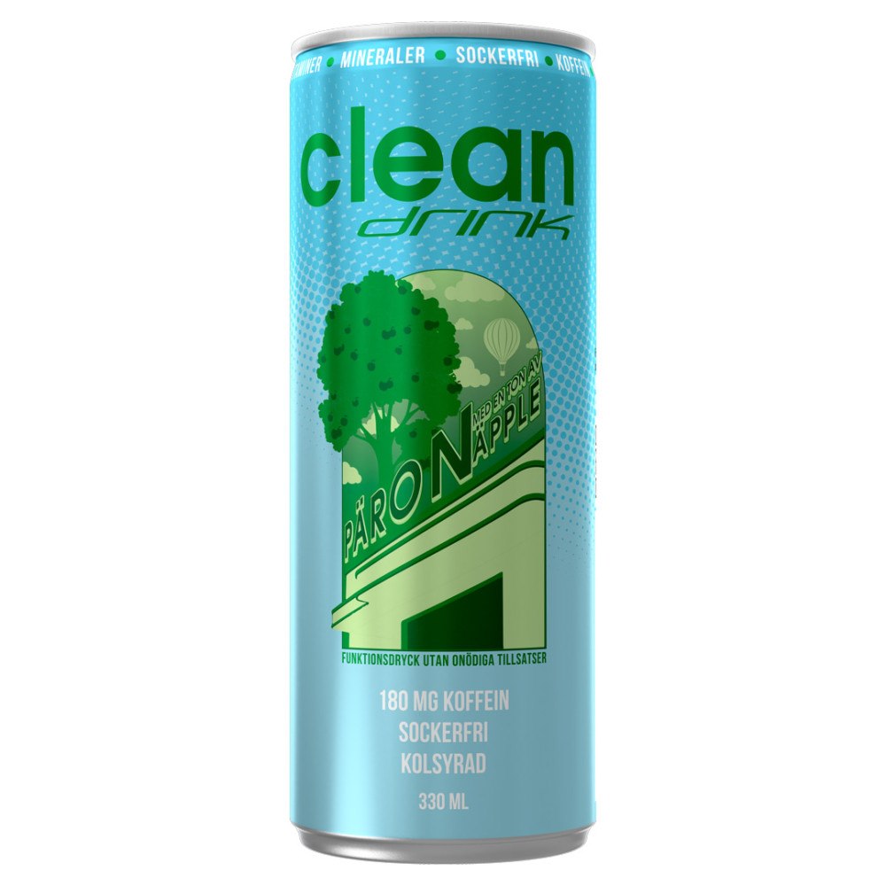 Clean Drink Clean Drink Energidryck Päron 33 cl