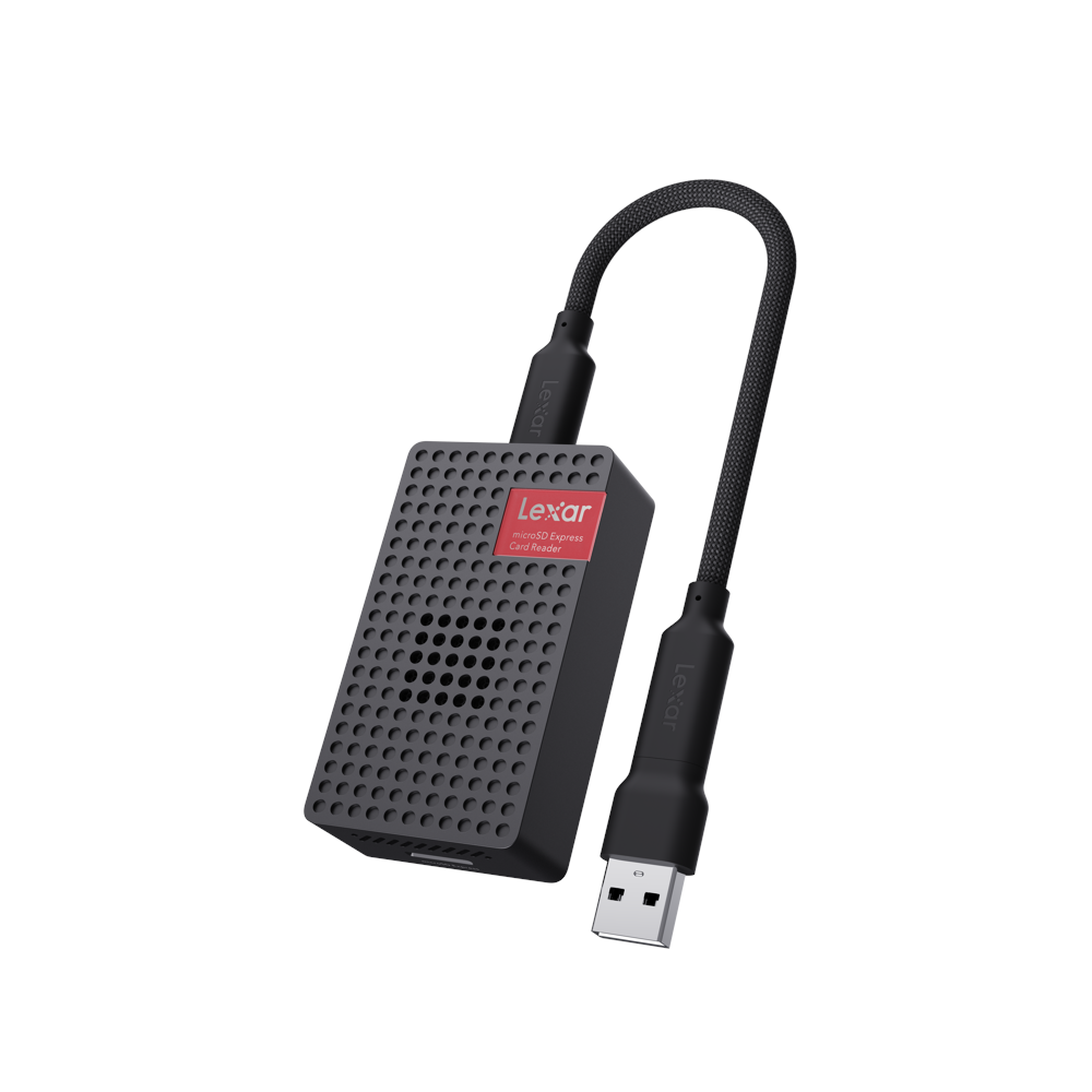 LEXAR Lexar Cardreader microSDXC Express, compatib w./microSD UHS-I, R900MB/s w./built-in fan (USB3