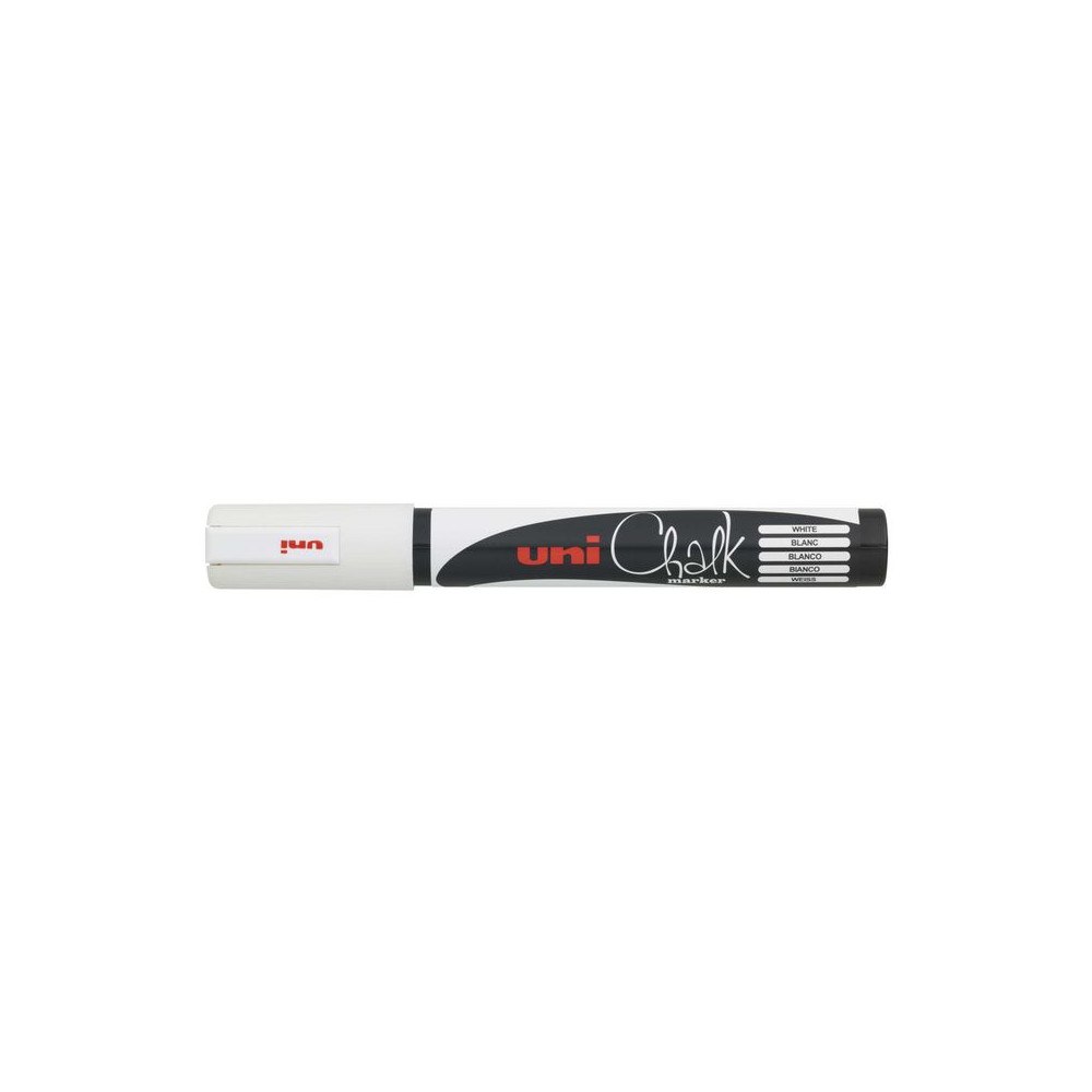 Uni-Ball Vattenbaserad chalk-marker PWE-5M vit