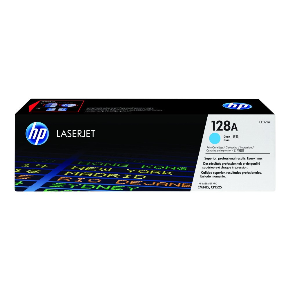 Hewlett-Packard HP 128A - cyan - original - LaserJet - tonerkassett (CE321A)