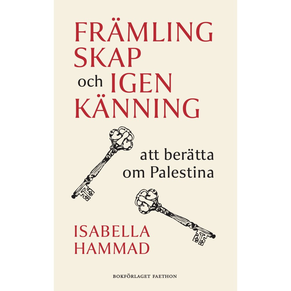Isabella Hammad Främlingskap och igenkänning : att berätta om Palestina (bok, danskt band)