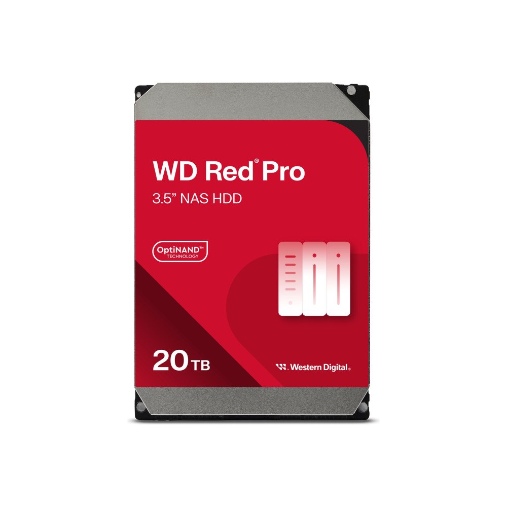 WD WD Red Pro WD201KFGX - hårddisk - 20 TB - SATA 6Gb/s