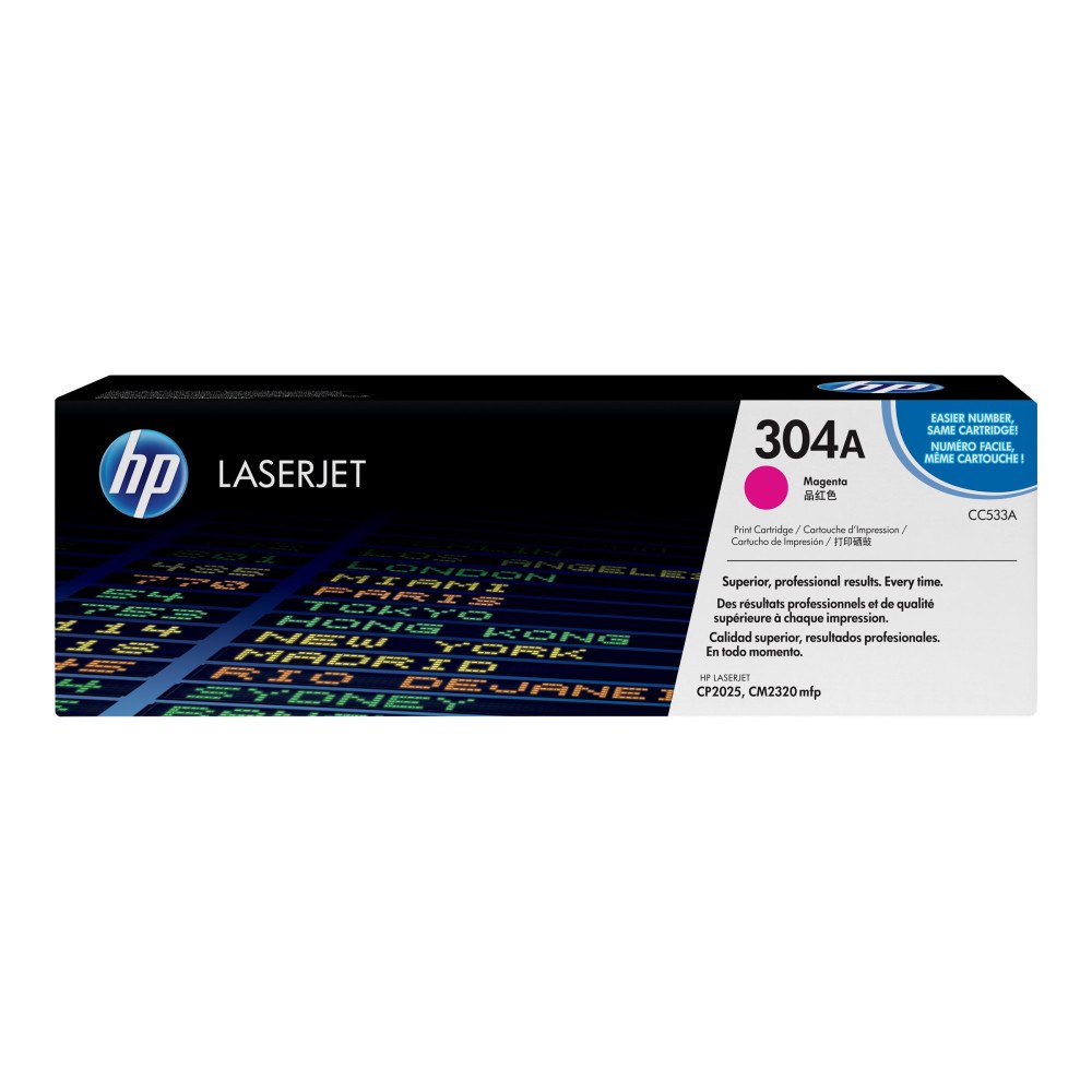 Hewlett-Packard HP 304A - magenta - original - LaserJet - tonerkassett (CC533A)