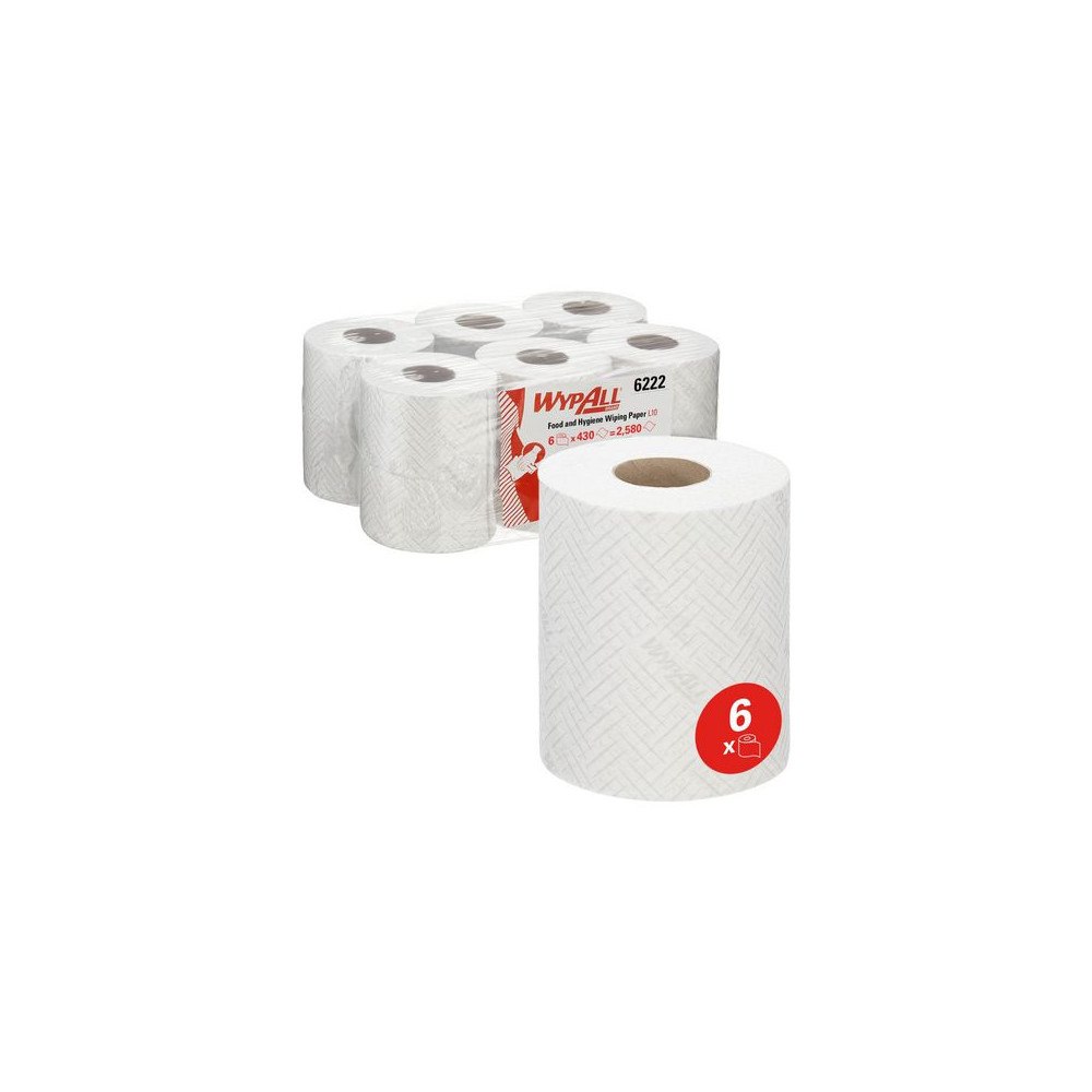 WYPALL Torkrulle WYPALL 6222 centrummatad 6/FP