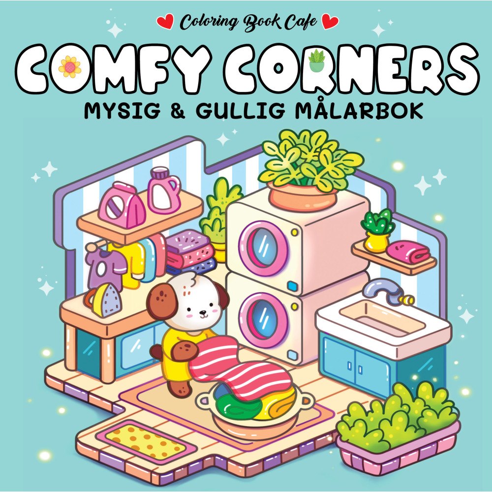Legind A/S Comfy Corners. Mysig och gullig Cozy Coloring målarbok från Coloring Book Cafe (häftad)