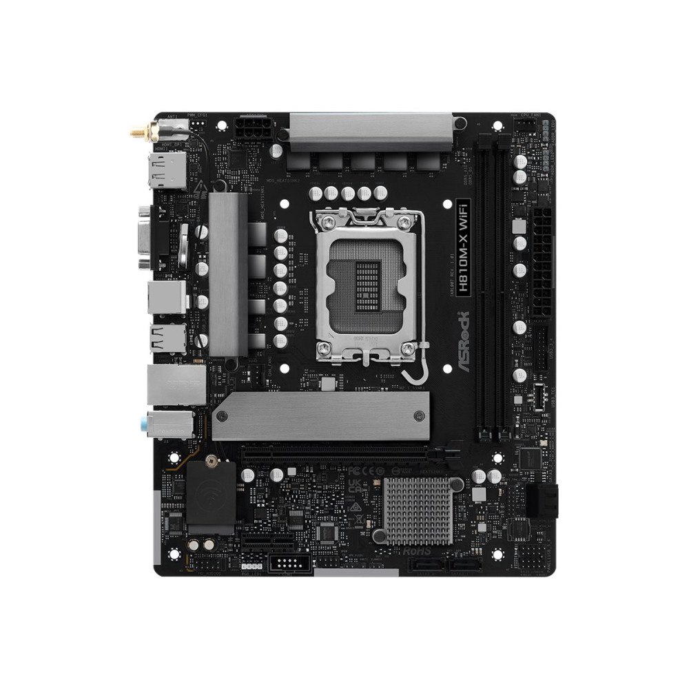 ASRock ASRock H810M-X WIFI - moderkort - micro ATX - LGA1851-uttag - H810