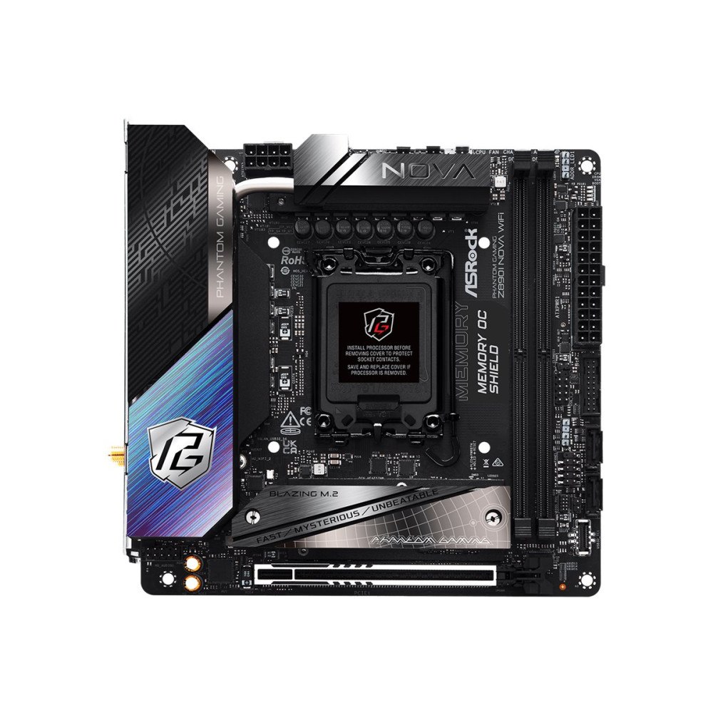 ASRock ASRock Phantom Gaming Z890I NOVA WIFI - moderkort - mini ATX - LGA1700-uttag - Z890
