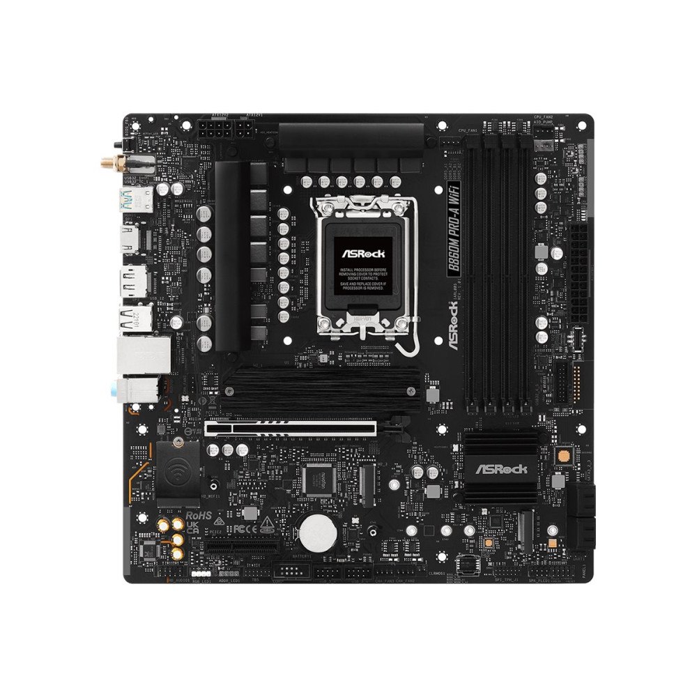 ASRock ASRock B860M Pro-A WiFi - moderkort - micro ATX - LGA1851-uttag - B860