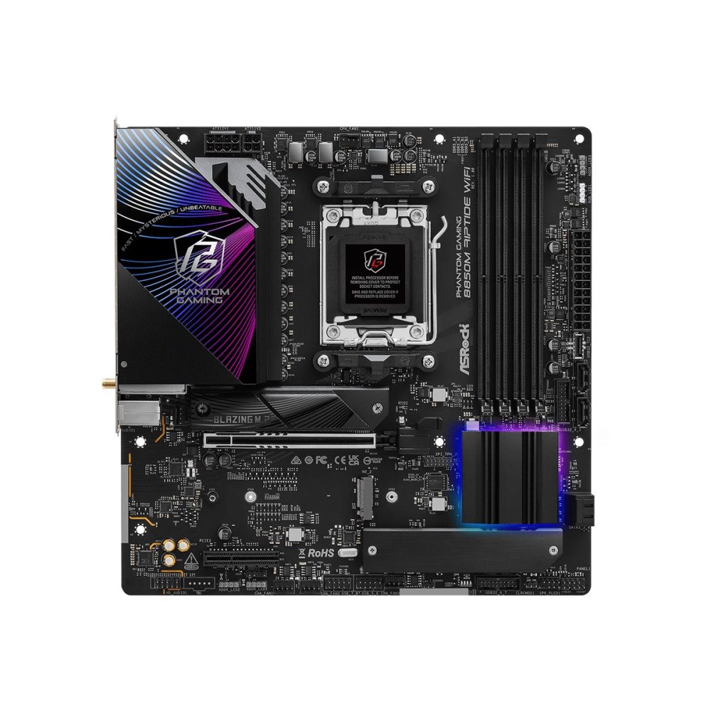 ASRock ASRock Phantom Gaming B850M RIPTIDE WIFI - moderkort - micro ATX - Socket AM5 - AMD B850