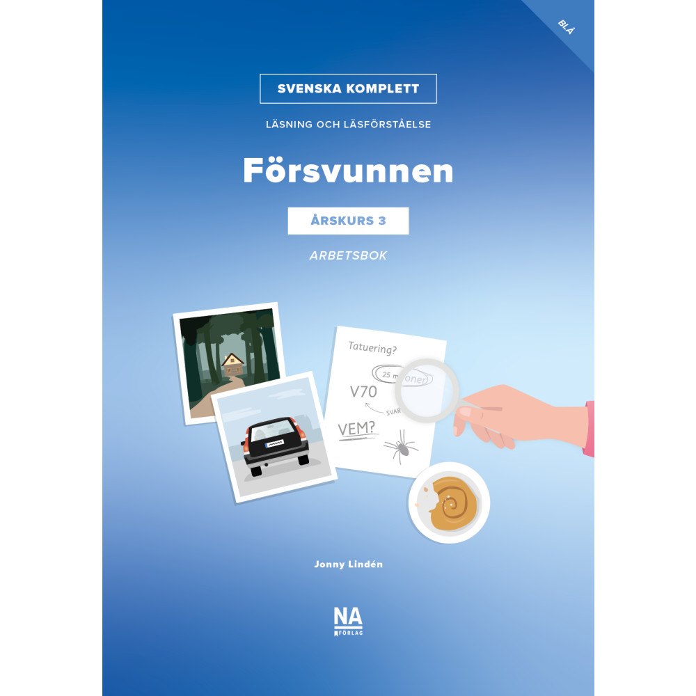 Jonny Lindén Svenska Komplett – Läsning och läsförståelse åk 3 – Försvunnen blå bok Arbetsbok (häftad)
