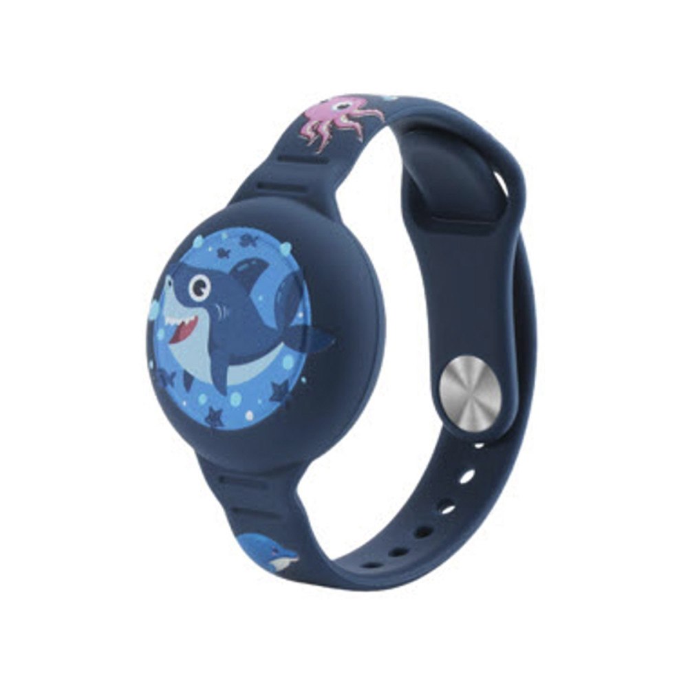 OFKOZ Bracelet for Apple AirTag Kids Waterproof Shark/Blue