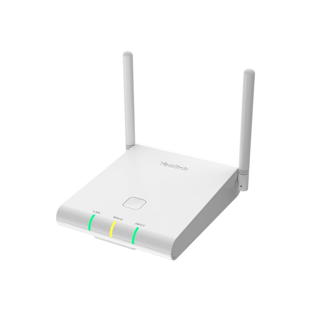 YEALINK Yealink W90B - sladdlös telefonbasstation/VoIP-telefonbasstation med nummerpresentation - 3-riktad samtalsförmåg