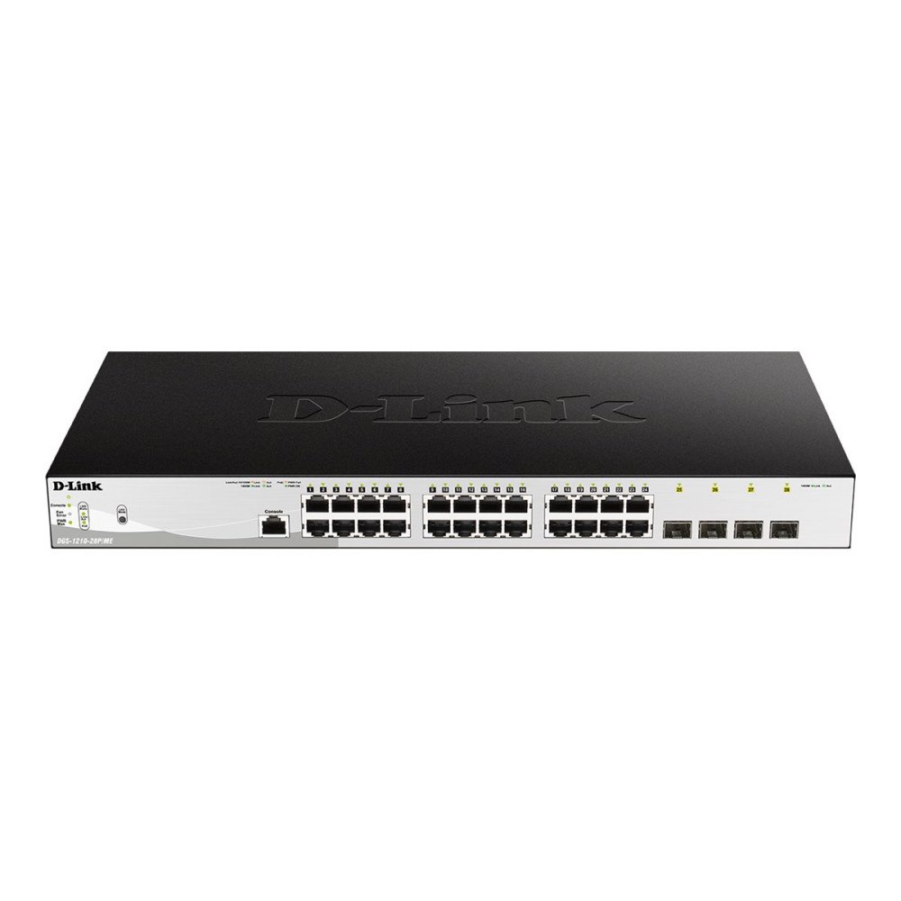 D-Link D-Link DGS 1210-28P/ME - switch - 28 portar - Administrerad - rackmonterbar
