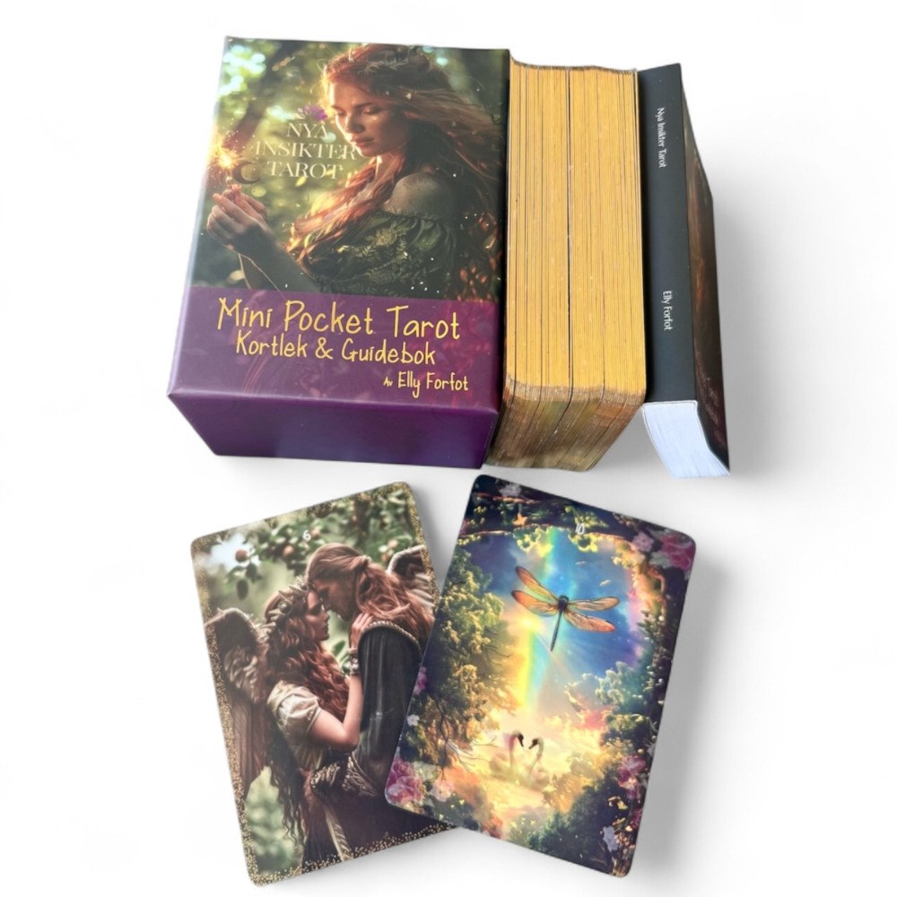Elly Forfot Mini Pocket Tarot- Kortlek & guidebok (Svenska)