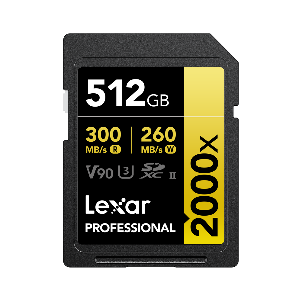 LEXAR Lexar SDXC Pro 2000X UHS-II U3 R300/W260 (V90) 512GB
