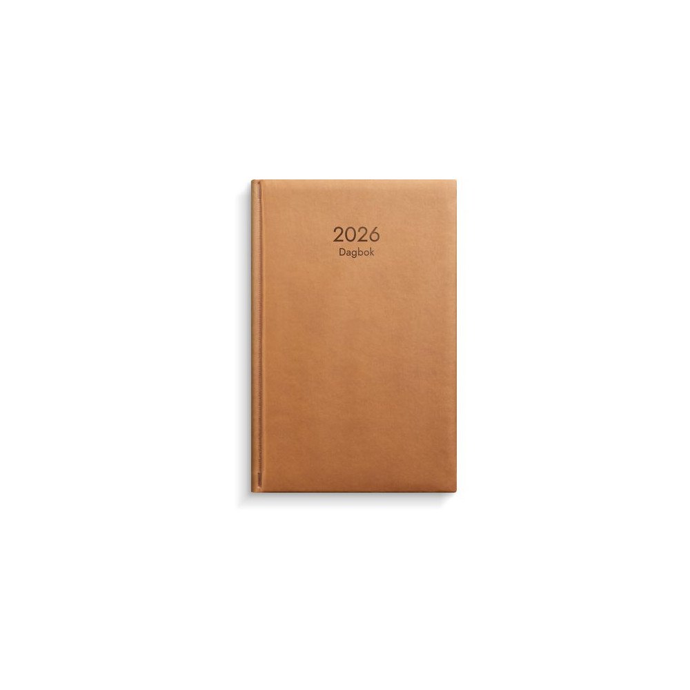 Burde Dagbok 2026 cognac