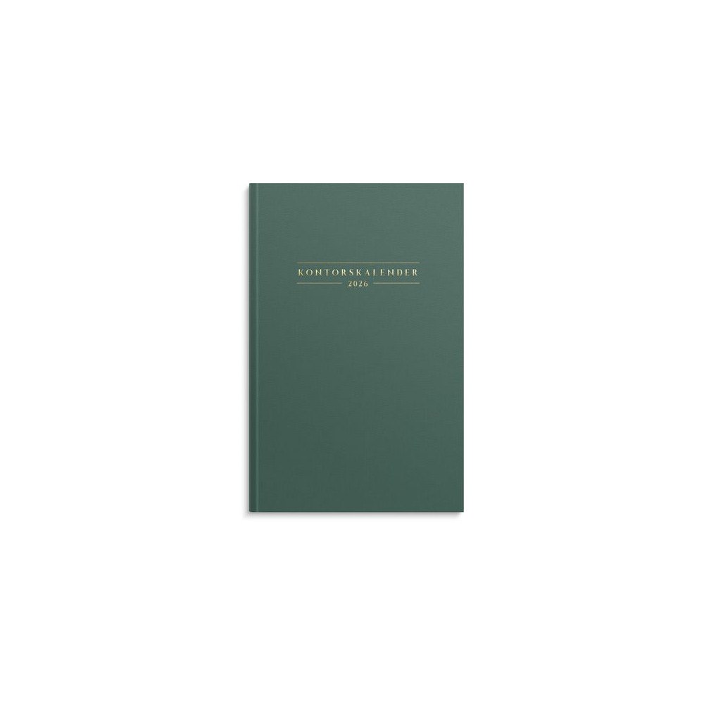 Burde Kontorskalender 2026 grön