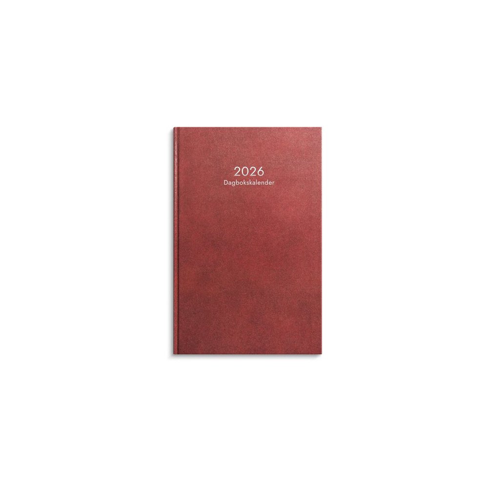 Burde Dagbokskalender 2026 röd