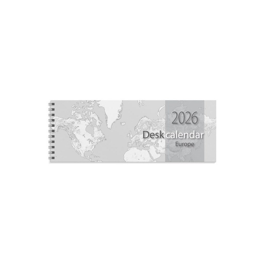 Burde Desk calendar Europe 2026
