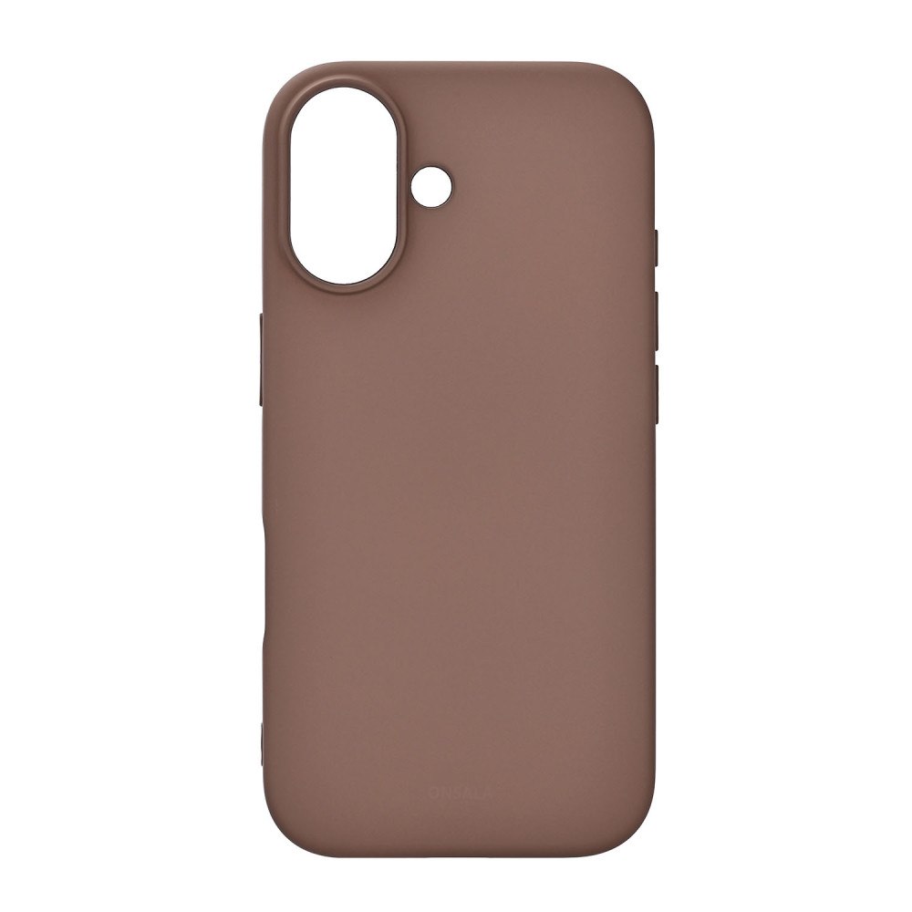 ONSALA Back Sil Touch Recycled MagSerie iPhone 17 Chocolate