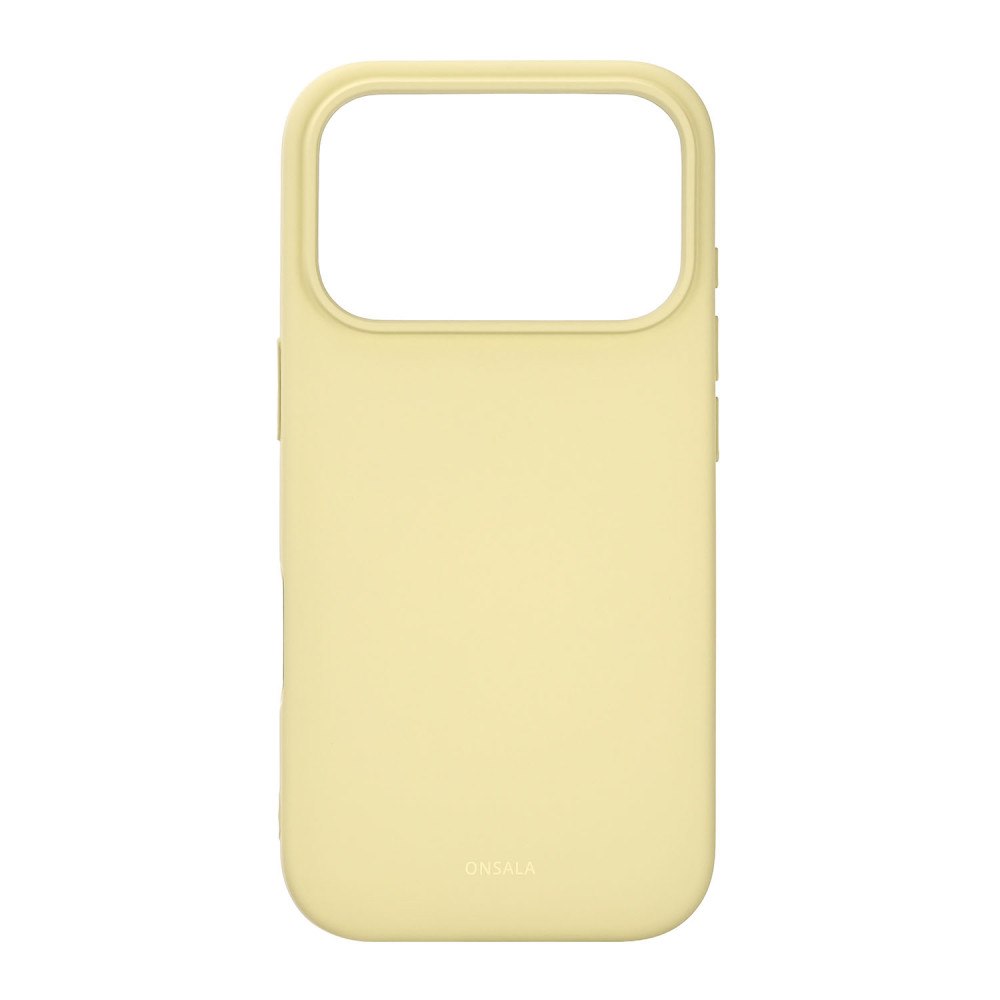 ONSALA Back Sil Touch Recycled MagSerie iPhone 17 Pro Lemon New