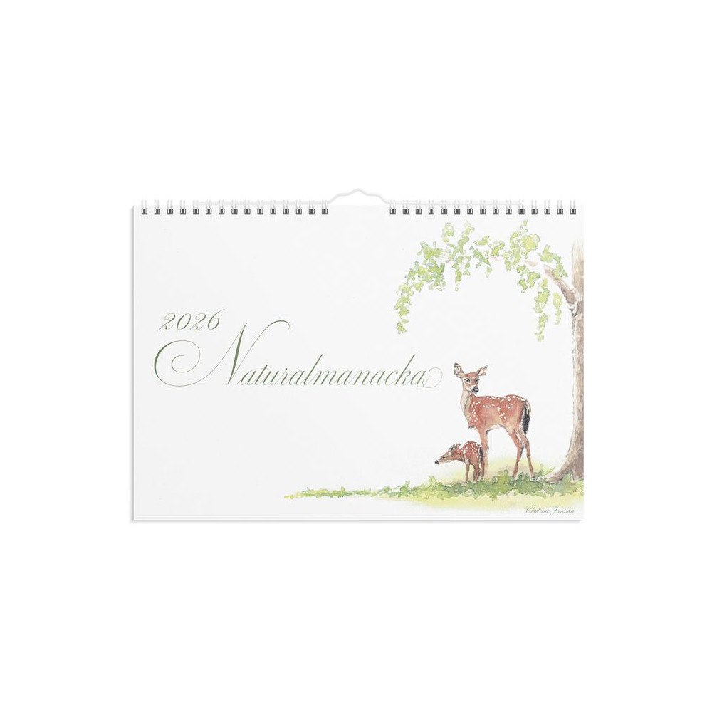 Burde Väggkalender Naturalmanacka 2026
