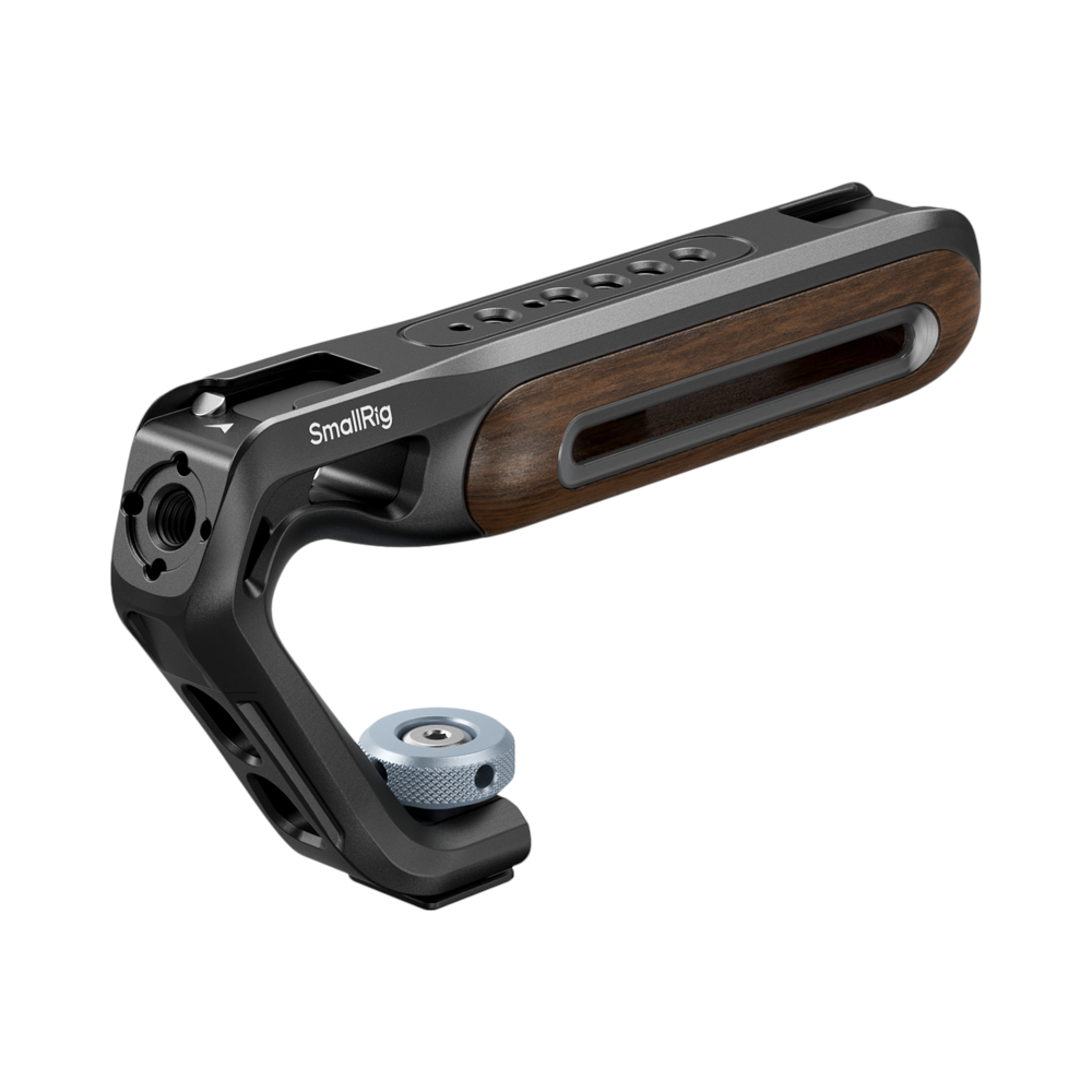 SMALLRIG SmallRig 5250 Wooden Top Handle with Cold Shoe Mount