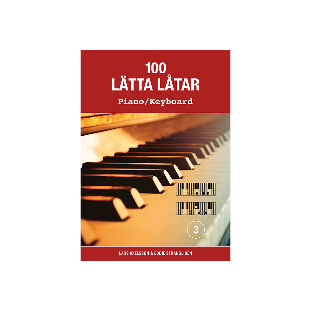 Notfabriken 100 lätta låtar piano/keyboard 3 (häftad)