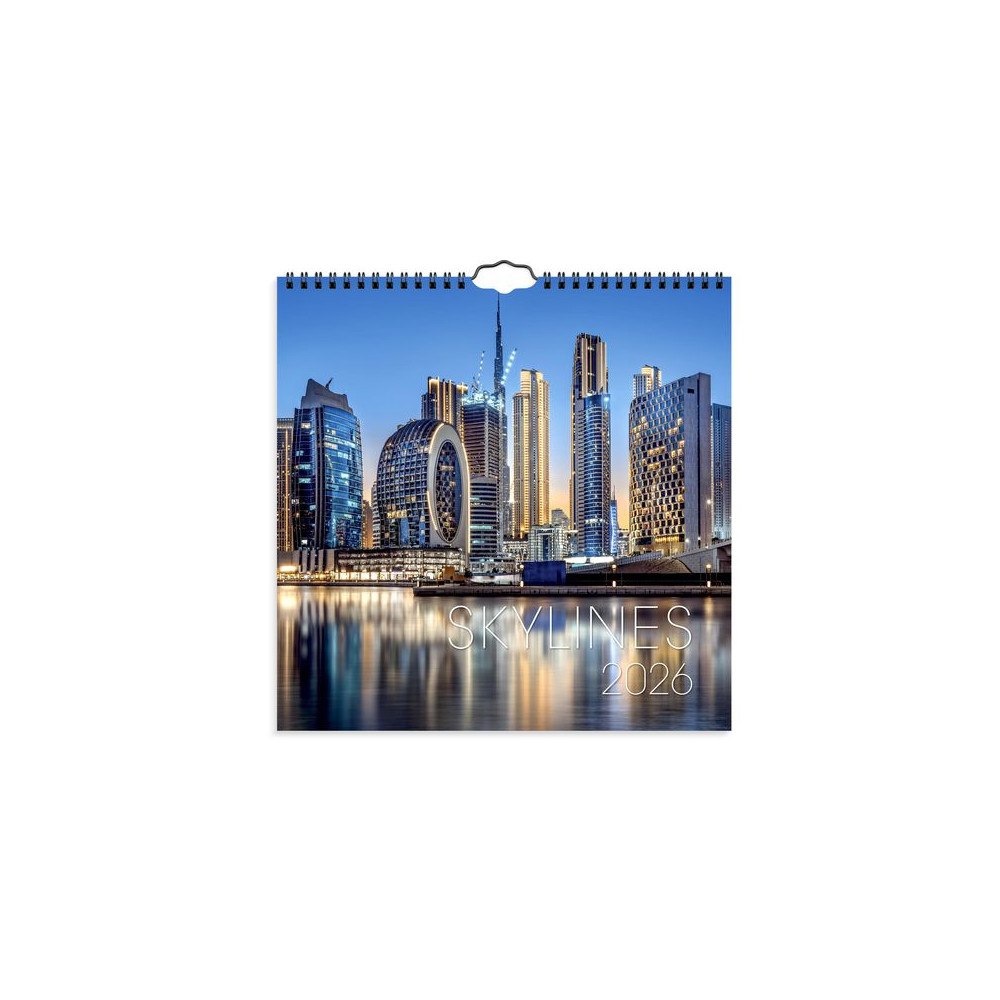 Burde Väggkalender Skylines 2026