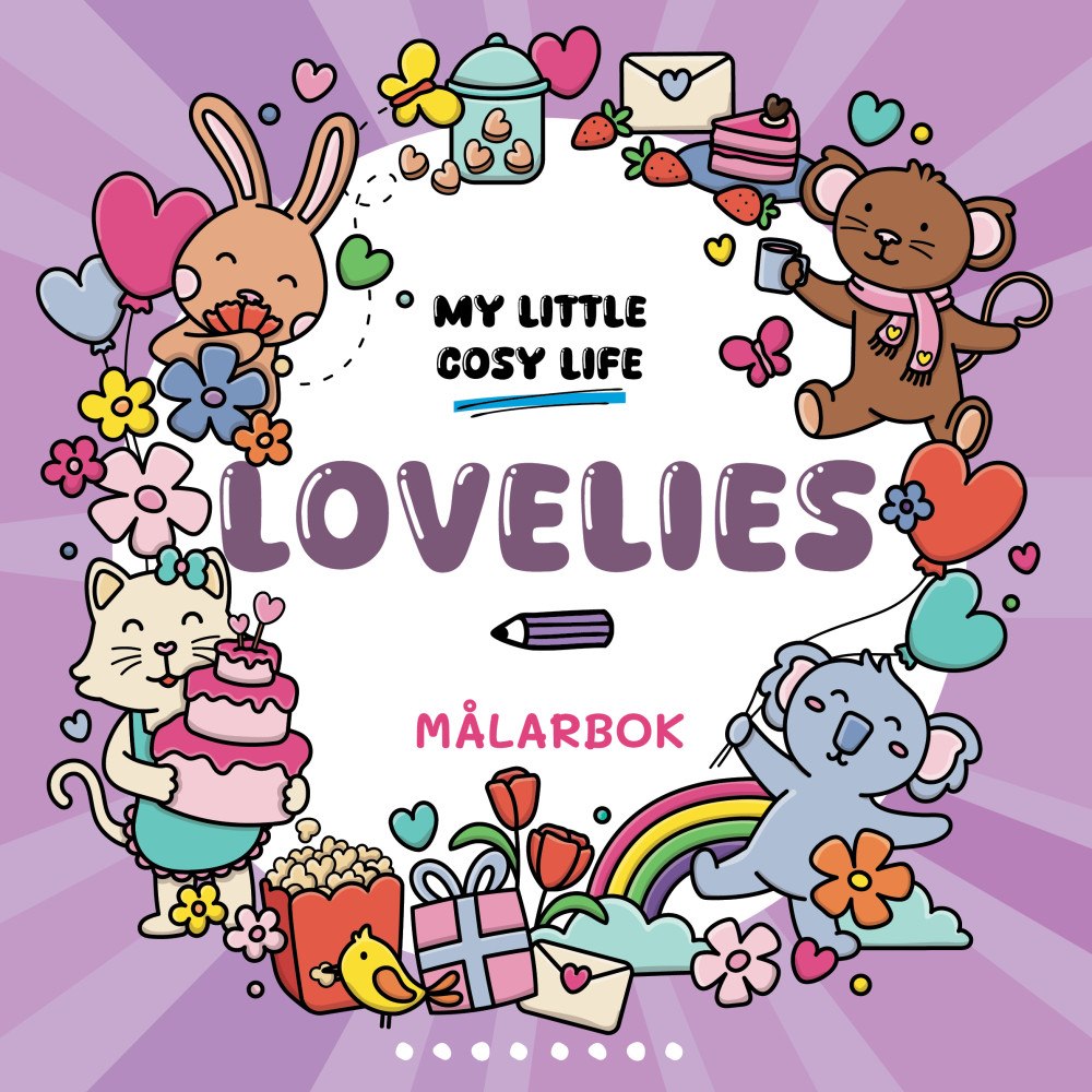 Legind A/S Lovelies. En Cozy Coloring målarbok från My Little Cosy Life (häftad)