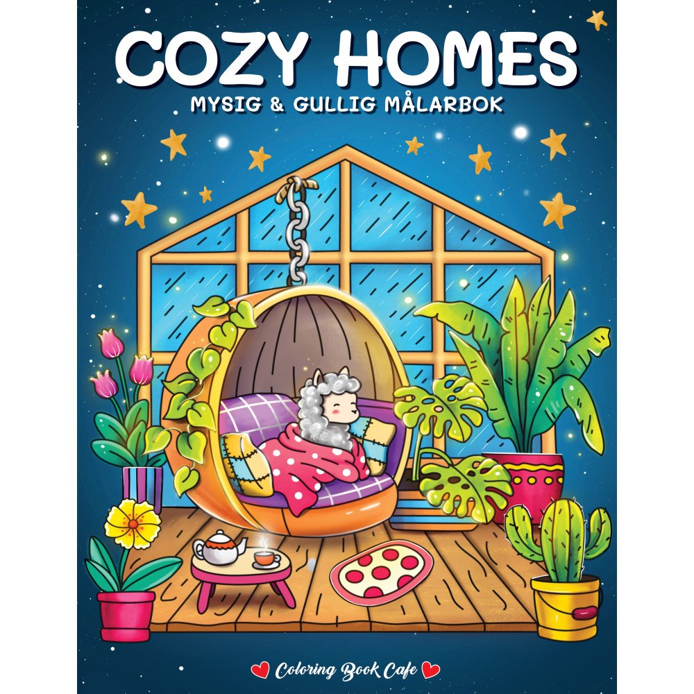 Legind A/S Cozy Homes. Mysig och gullig Cozy Coloring målarbok från Coloring Book Cafe (häftad)