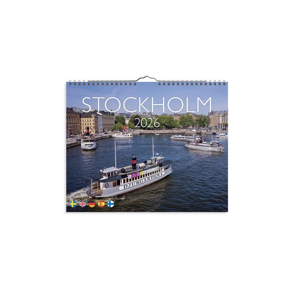 Burde Väggkalender Stockholm 2026