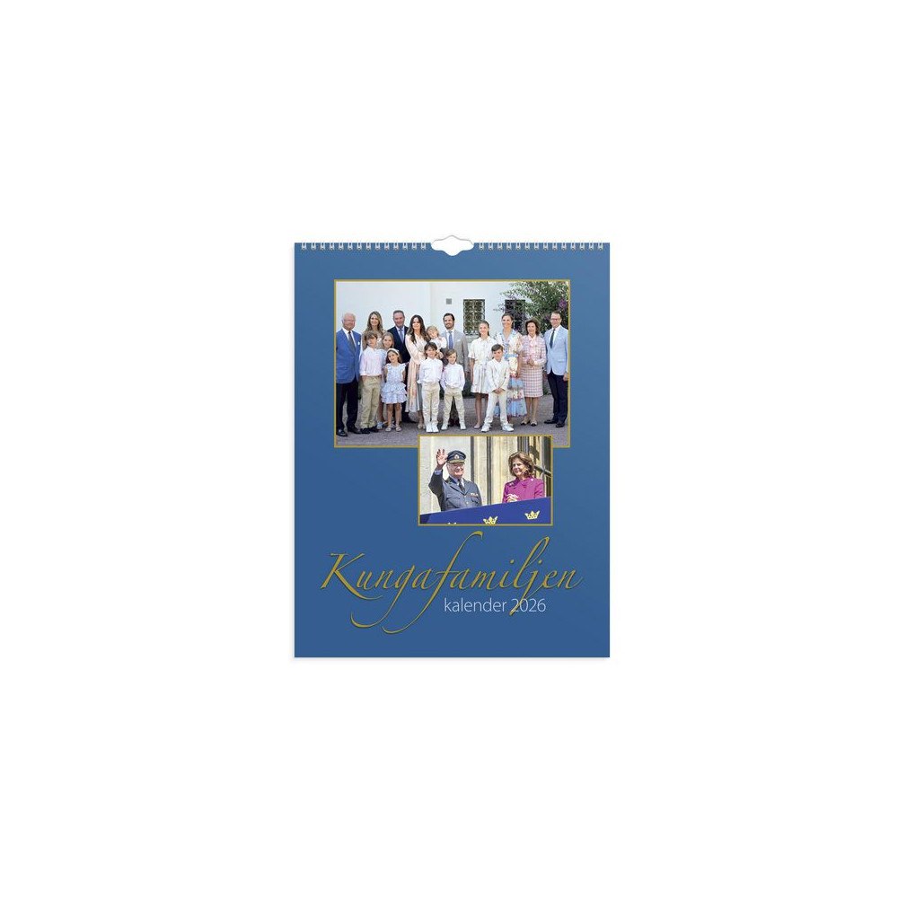 Burde Väggkalender Kungafamiljen 2026
