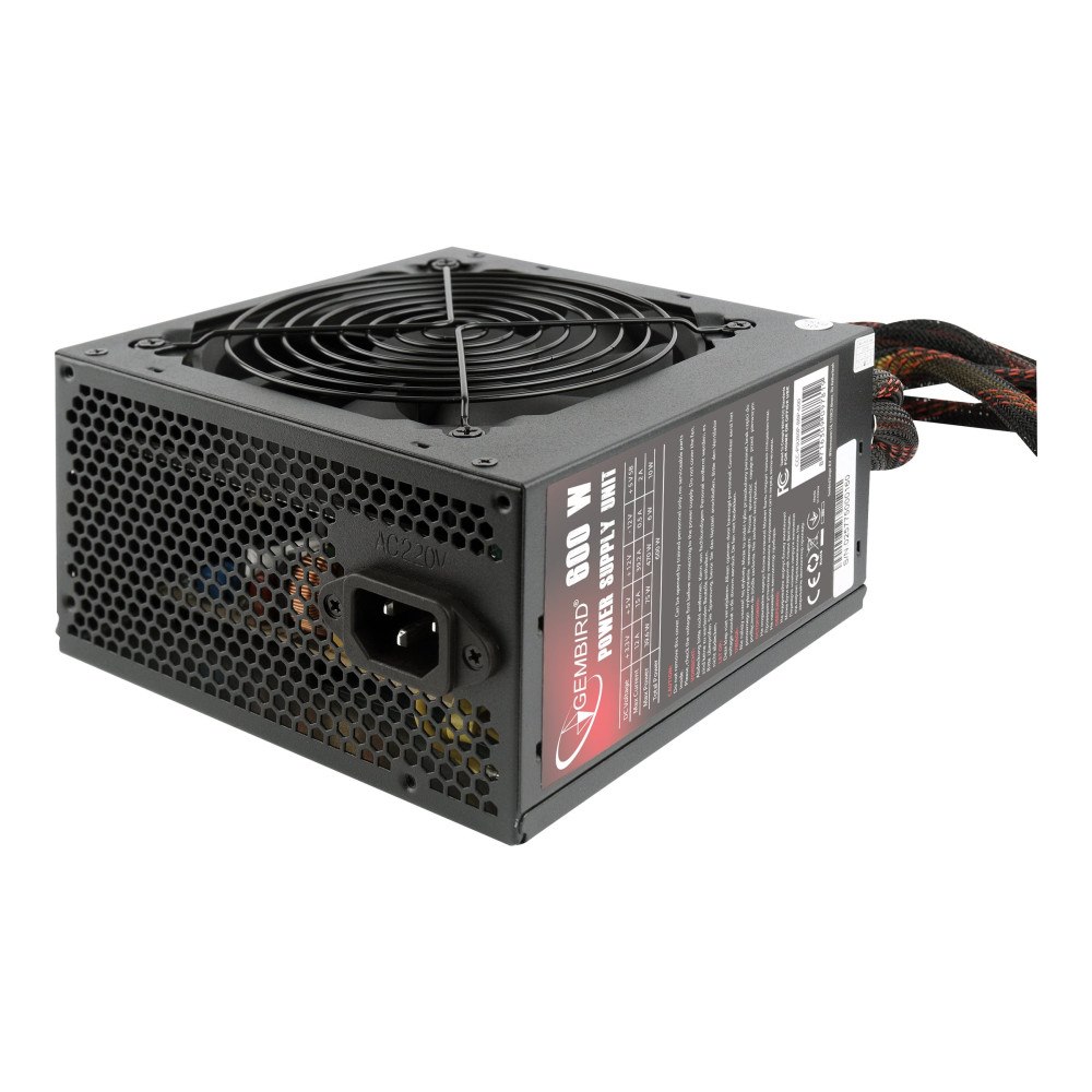 Gembird Gembird BlackBoxPower Series CCC-PSU80P-BBP-600 - nätaggregat - 600 Watt