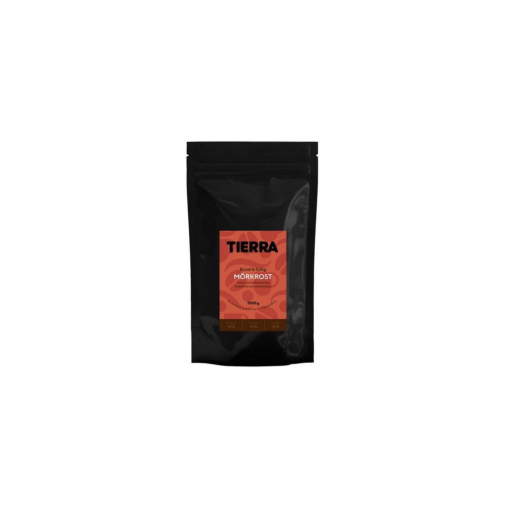 TIERRA VERDE Kaffe TIERRA Mörkrost Malet 1kg