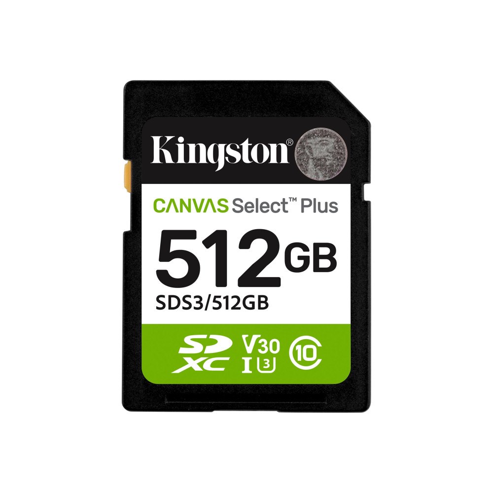 Kingston Kingston Canvas Select Plus - flash-minneskort - 512 GB - SDXC UHS-I
