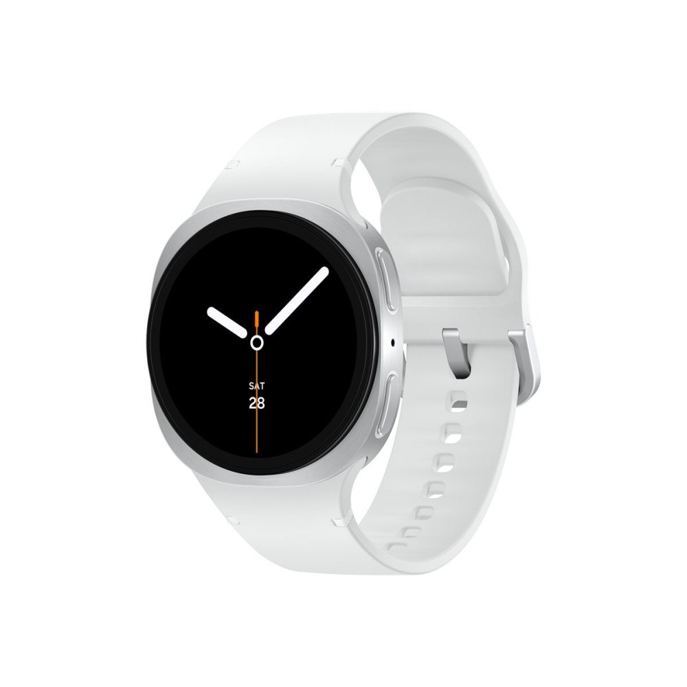 SAMSUNG Samsung Galaxy Watch8 - silver - smart klocka med sportband - vit - 32 GB