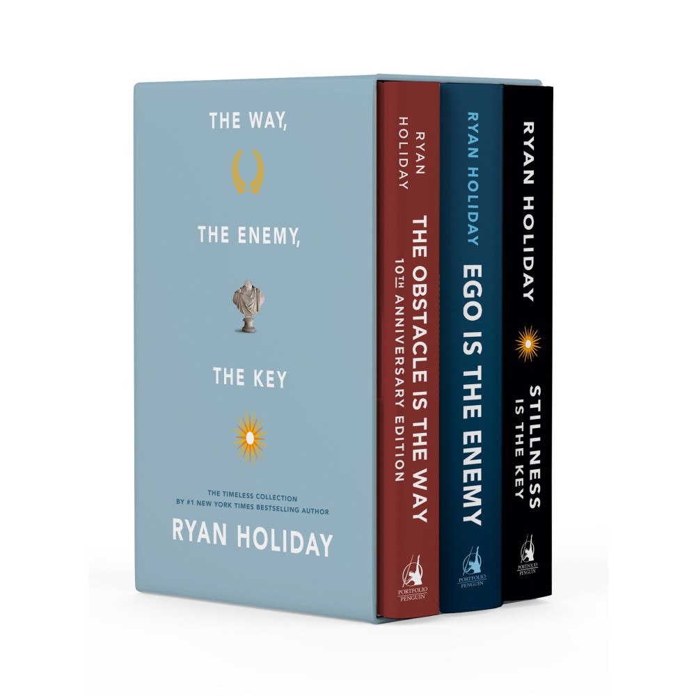 Ryan Holiday The Way, the Enemy, and the Key: A Boxed Set of The Obstacle is the Way, Ego is the Enemy & Stillness is the Key (inbund...