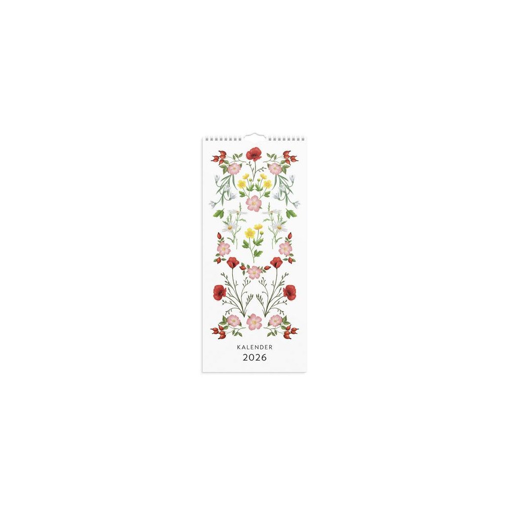 Burde Väggkalender Lilla Blomsterkalender 2026