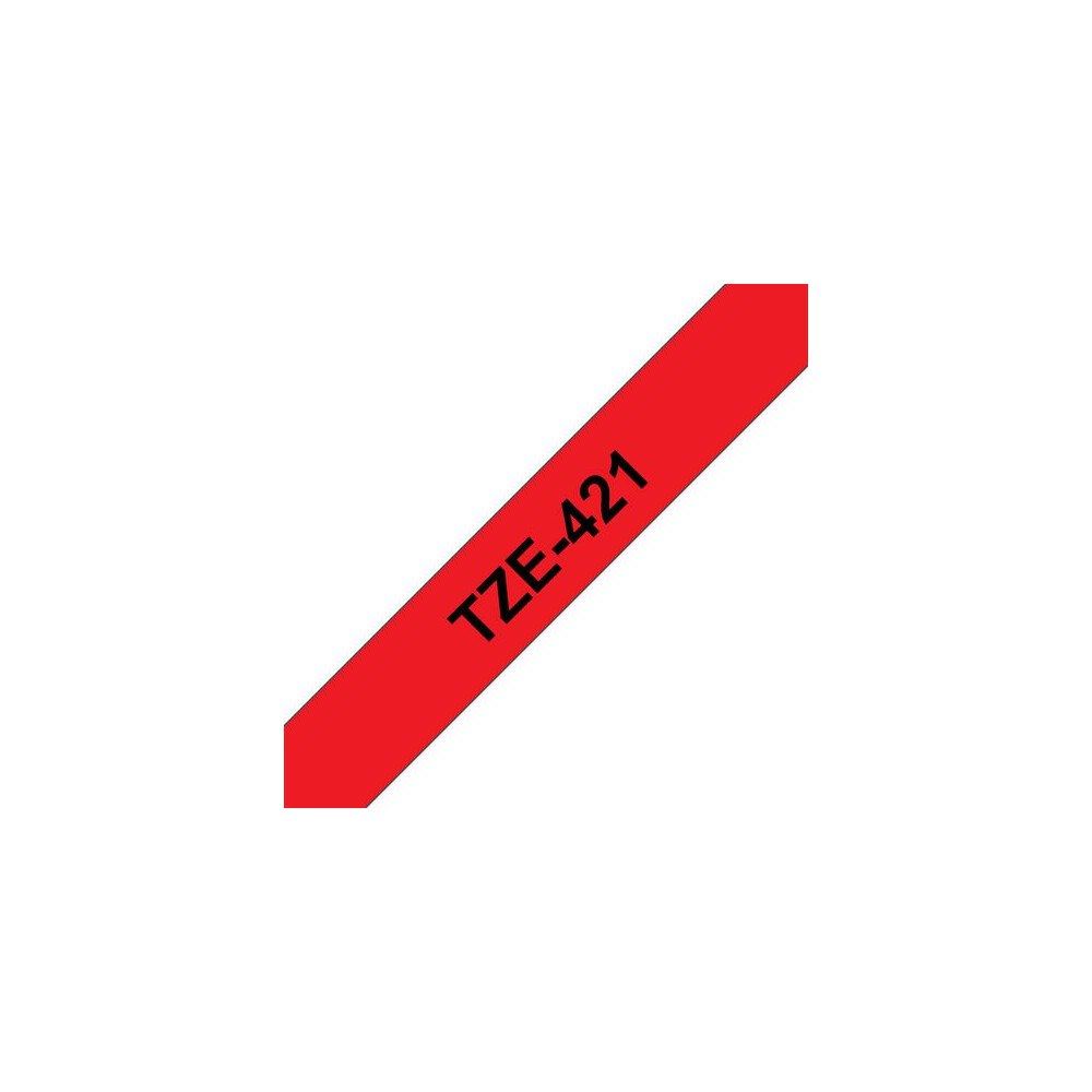 Brother Tape BROTHER TZE421 9mm svart på röd