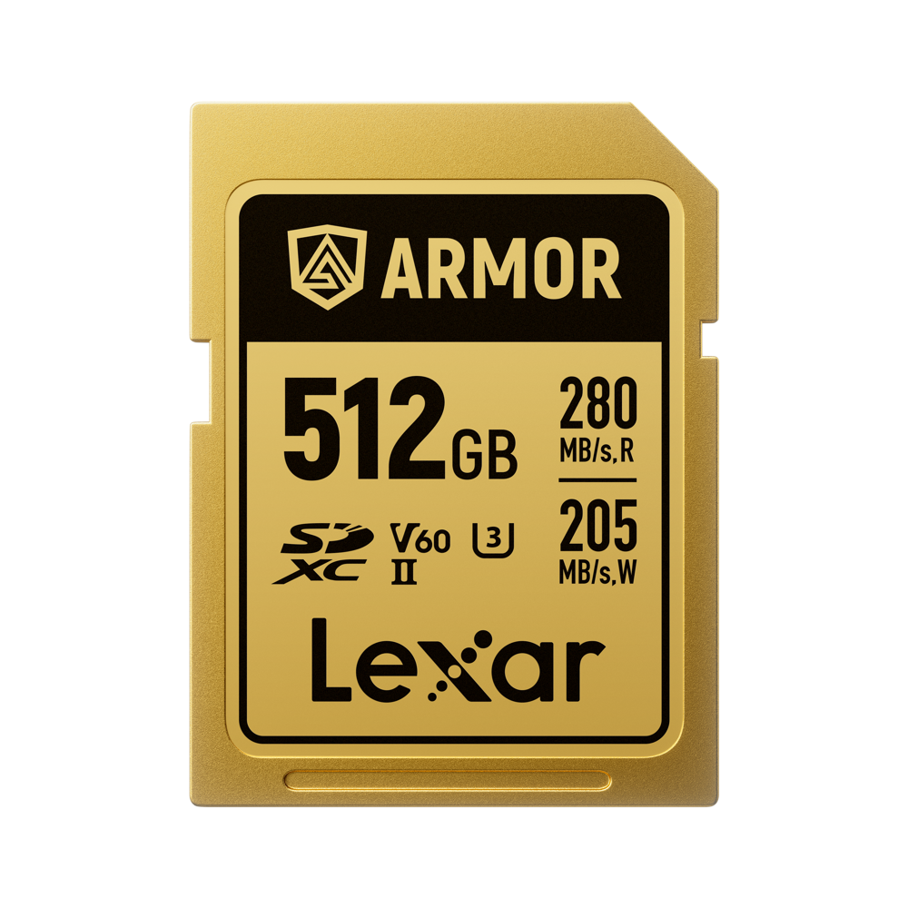 LEXAR Lexar SDXC ARMOR Gold UHS-II U3, Stainless Steel, IP68 R280/W210 (V60) 512GB