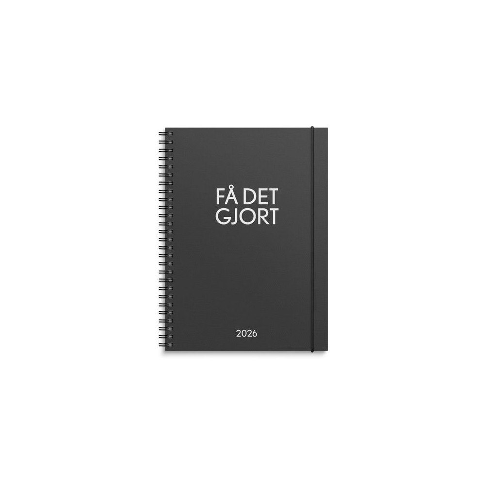 Burde Kalender Få det gjort 2026 svart