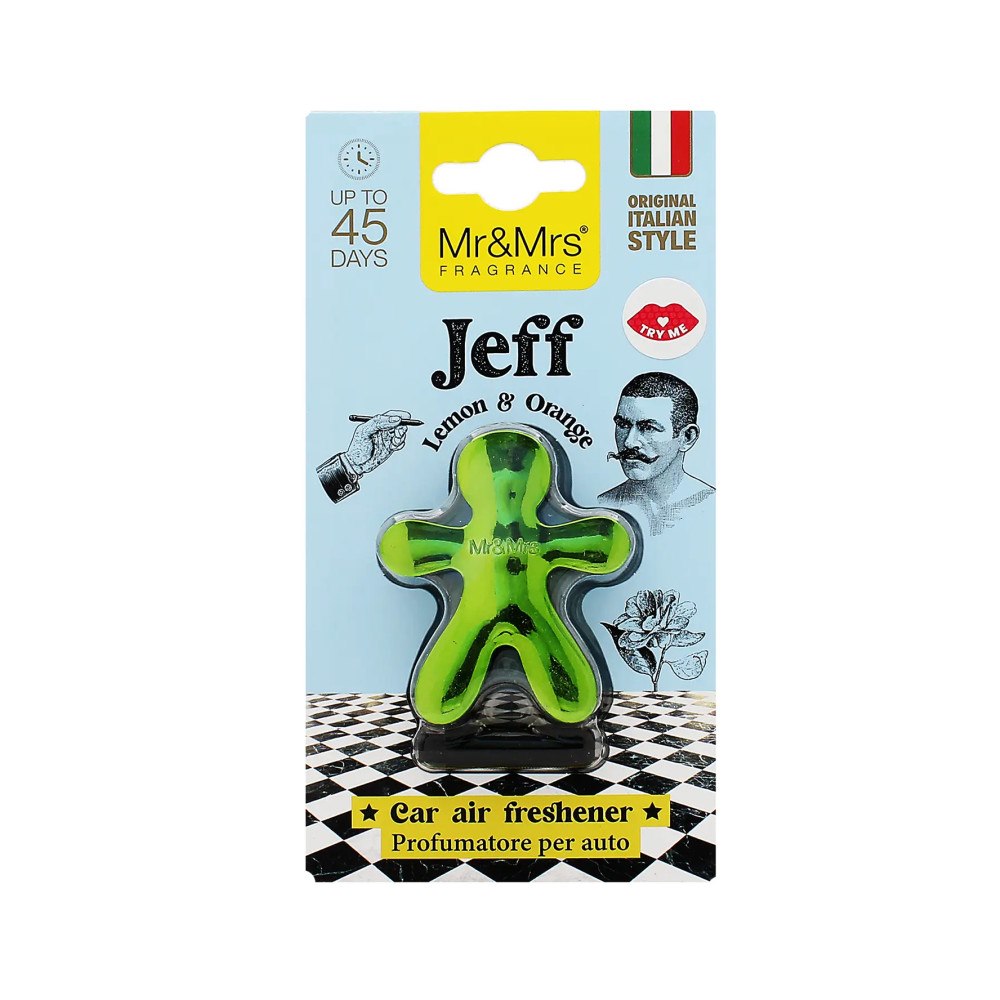Mr&Mrs Fragrance Mr&Mrs Fragrance Jeff Lemon & Orange car fragrance green